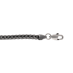 BRACELET ACIER PATINÉ MAILLE EPI  20.5CM