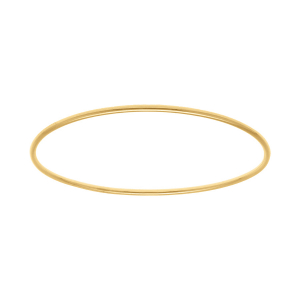 BRACELET ACIER DORÉ FIL ROND 2MM DIAM 63MM