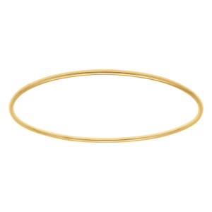 BRACELET ACIER DORÉ FIL ROND 2MM DIAM 65MM