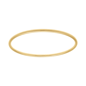BRACELET ACIER DORÉ FIL ROND 3MM DIAM 63MM