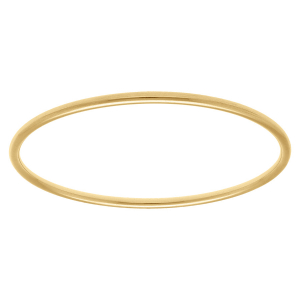 BRACELET ACIER DORÉ FIL ROND 3MM DIAM 65MM