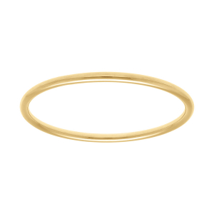 BRACELET ACIER DORÉ FIL ROND 4MM DIAM 63MM