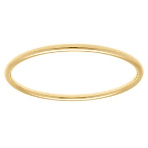 BRACELET ACIER DORÉ FIL ROND 4MM DIAM 65MM