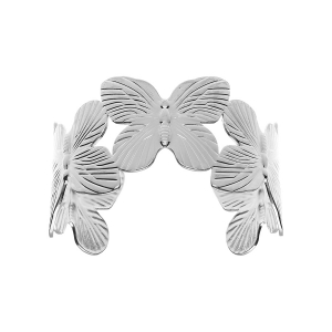 BRACELET ACIER RIGIDE PAPILLON 60MM