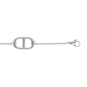 BRACELET ACIER MAILLE MARINE 16+3CM