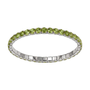 BRACELET ACIER ELASTIQUE RAIL OXYDES VERT