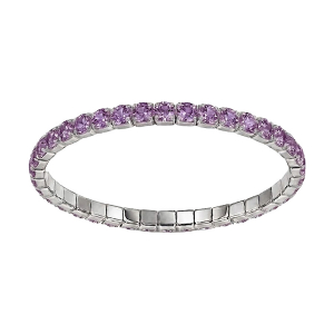 BRACELET ACIER ELASTIQUE RAIL OXYDES VIOLET