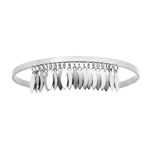 BRACELET ACIER JONC PAMPILLES