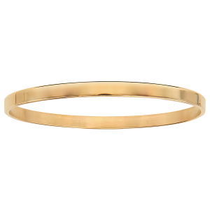 BRACELET ACIER ET PVD DORÉ RIGIDE 5MM A GRAVER DIAM 65MM