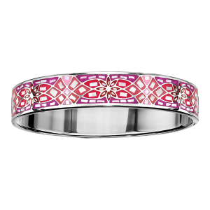 BRACELET ACIER ARTICULE  STELLA MIA DEGRADE ROSE ET NACRE BLANCHE DIAM 62X56