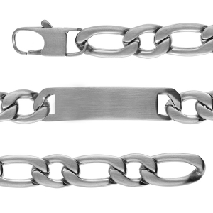 IDENTITE ACIER SATINÉ 1+1 11MM 22CM