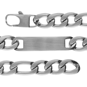 IDENTITE ACIER SATINÉ 1+3 11MM 22CM