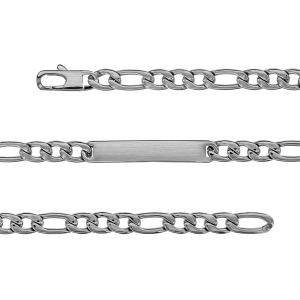 IDENTITE ACIER SATINÉ 1+3 7MM 21CM