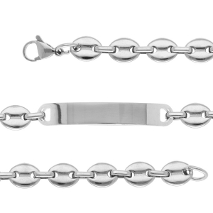 IDENTITE ACIER GRAIN DE CAFE 9,5MM 21CM