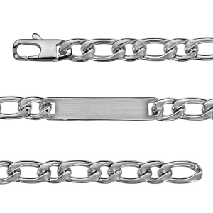 IDENTITE ACIER SATINÉ 1+1 9MM 21CM