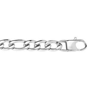 BRACELET ACIER 1+3  9MM 22CM