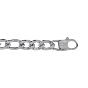 BRACELET ACIER SATINÉ 1+3  9MM 22CM