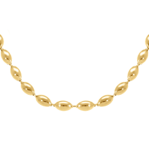 COLLIER ACIER DORÉ  45+5CM