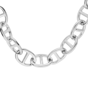 COLLIER ACIER MAILLE MARINE 50CM