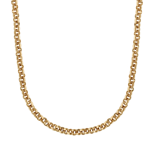 CHAINE ACIER ET PVD DORÉ PETITE JASERON FINE 2MM 70+10CM