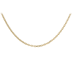 CHAINE ACIER ET PVD DORÉ MAILLE FORCAT EN 3 MM  50CM