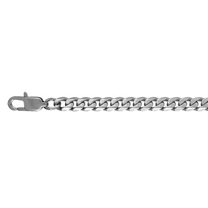 CHAINE ACIER MAILLE GOURMETTE 5MM 50CM
