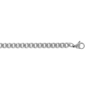 CHAINE ACIER MAILLE GOURMETTE 5MM 55CM