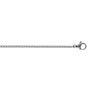 CHAINE ACIER GOURMETTE 1.5MM 40CM