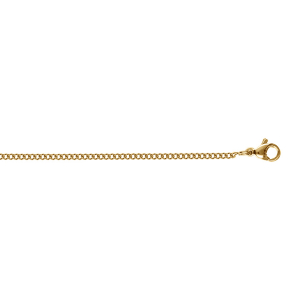 CHAINE ACIER DORÉ GOURMETTE 1.9MM 45CM