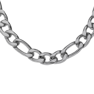 COLLIER ACIER SATINÉ 1+3  11MM 60CM COLLIER ACIER SATINÉ 1+3  11MM 60CM