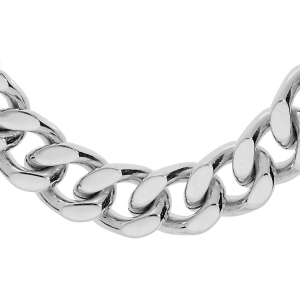 COLLIER ACIER MAILLE GOURMETTE 10MM 60CM