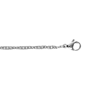 CHAINE ACIER SINGAPOUR 1.8MM 40CM
