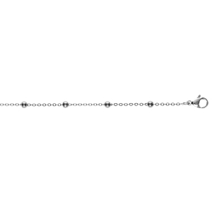 CHAINE ACIER FORCAT 1.3MM AVEC BOULES 3MM 40+3CM