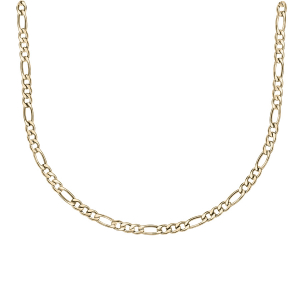 COLLIER ACIER ET PVD DORÉ 1+3 5MM 50CM