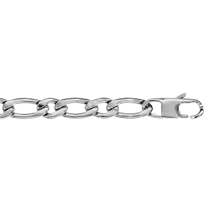 BRACELET ACIER 1+1 6MM 21CM