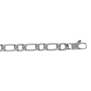 BRACELET ACIER SATINÉ 1+1 6MM 21CM