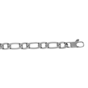 BRACELET ACIER SATINÉ 1+1 6MM 21CM