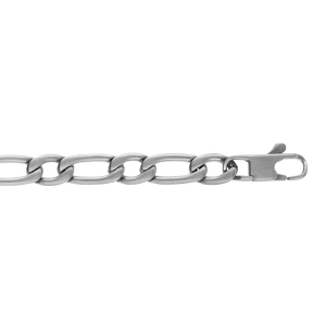 BRACELET ACIER SATINÉ 1+1 6MM 21CM