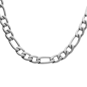 COLLIER ACIER SATINÉ 1+3 6MM 50CM