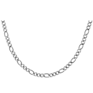 COLLIER ACIER 1+3 6MM 55CM