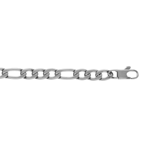 BRACELET ACIER SATINÉ 1+3 6MM 21CM