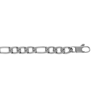 BRACELET ACIER SATINÉ 1+3 6MM 21CM