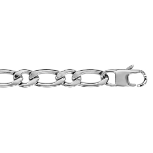 BRACELET ACIER 1+1 7MM 21CM