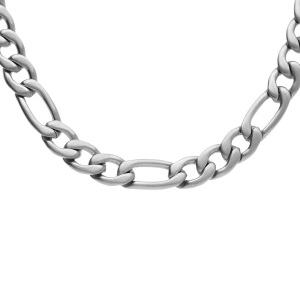COLLIER ACIER SATINÉ 1+3 7MM 55CM