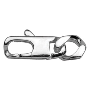 FERMOIR RALLONGE ACIER 9MM +MAILLE