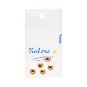 SACHET 5 BOULES PIERCING NOMBRIL ACIER DORE