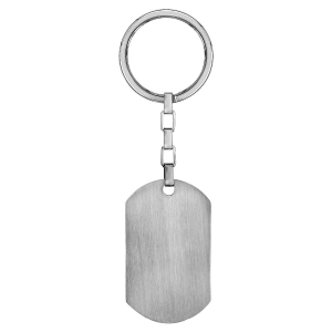 PORTE-CLEF ACIER PLAQUE A GRAVER