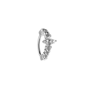 PIERCING ACIER NEZ OXYDES BLANCS