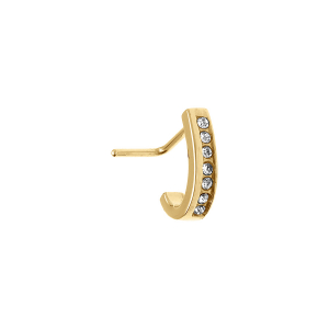 PIERCING ACIER DORÉ NEZ OXYDES BLANCS