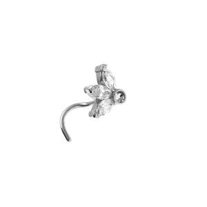 PIERCING ACIER NEZ OXYDES BLANCS